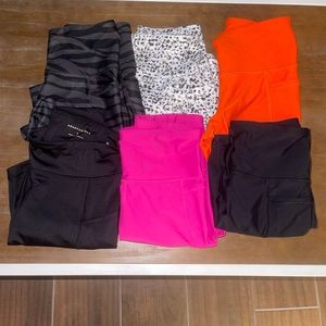 Women’s medium 6 pairs oldnavy power soft biker shorts 1 pair Aeropostale